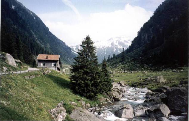 Amazing valley near Passo Lucomagno