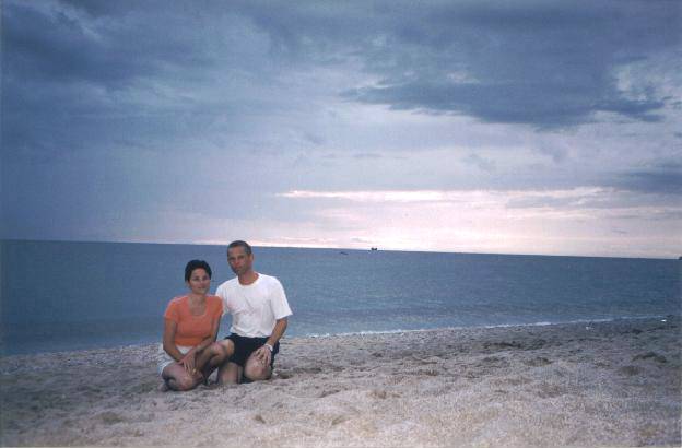 Cleopatra Beach in Alanya and auto-flash picture.