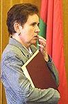Lydia Jermošina, předsedkyně Ústřední volební komise Běloruska