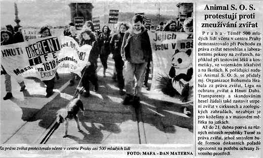 Noviny o pochodu /32kB/