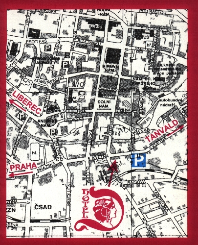 Anfahrt ins Hotel in Jablonec