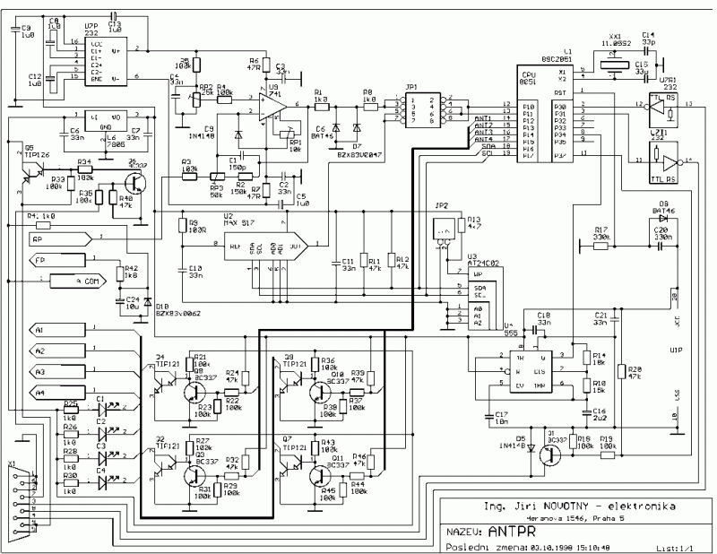 Antr - schema zapojen