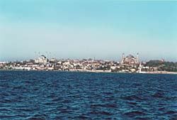 Istanbulsk panorama z moe