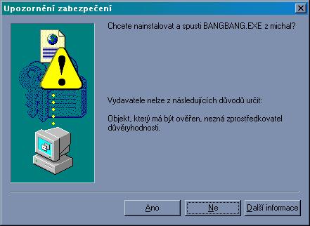 Upozornn zabezpeen