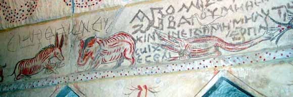 Zleva osel, zprava krokod�l (19 kB)