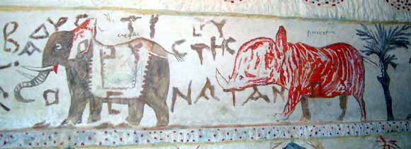 Slon zjevn� ocho�en� a osedlan� (19 kB)