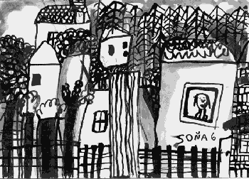 Obrzek nakreslila Sonika Herdov, 6 let