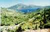 View from the Nymph cave - looking north. Neriton in Ithaca, Greece