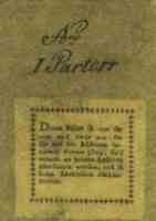 The back part of the ticket for the performance in the castle theatre from the first half of the 19th century (ps) 