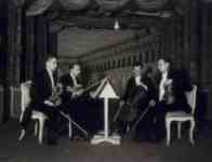 Suk quartet in the castle theatre in September 1934 (photo, Photo studio Tachezy, Litomyl)