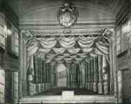Dekorace gotickho slu po restaurovn v 50. letech 20. stolet (Hilmera 57)