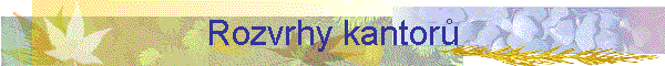 Rozvrhy kantor