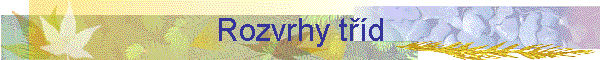 Rozvrhy td