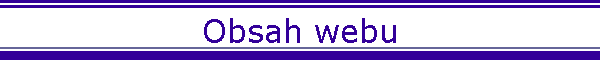 Obsah webu