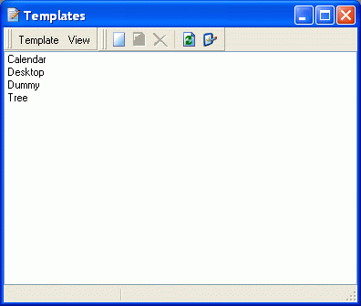 List of available templates