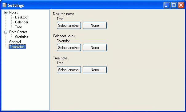 Template Settings