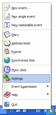 Invoking Settings Window
