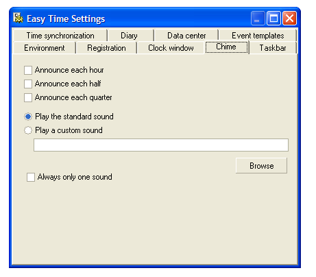 Chime Settings